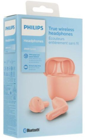 Фото Наушники беспроводные Philips TAT2236PK/00 розовые на polka39.ru