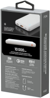 Фото Внешний аккумулятор Breaking P203, USB-A + USB-C, 10 000 mAh (Белый) на polka39.ru