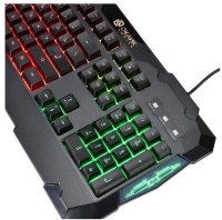 Фото Клавиатура Оклик 721G SHERIFF черный USB Multimedia LED на polka39.ru
