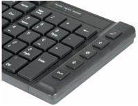 Фото Клавиатура Оклик 530S черный USB slim Multimedia на polka39.ru