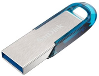 Фото USB Flash SanDisk USB3.0 Flash Drive 32Gb Ultra Flair (SDCZ73-032G-G46B), серебристый/голубой на polka39.ru
