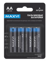 Фото Батарейки Maxvi MBLR6ES4, EASY, AA, alkaline, по 4 шт. на polka39.ru