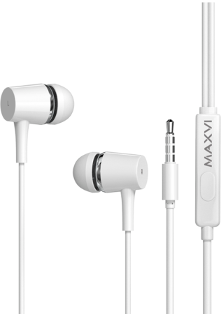 Фото Наушники-вкладыши Maxvi MHF-16 Easy white на polka39.ru