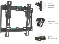 Фото Кронштейн для телевизора Tuarex OLIMP-116 15"-48" Наклонное (40306) на polka39.ru