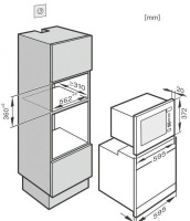 Фото Встраиваемая микроволновая печь Miele M 2230 OBSW (черный) на polka39.ru