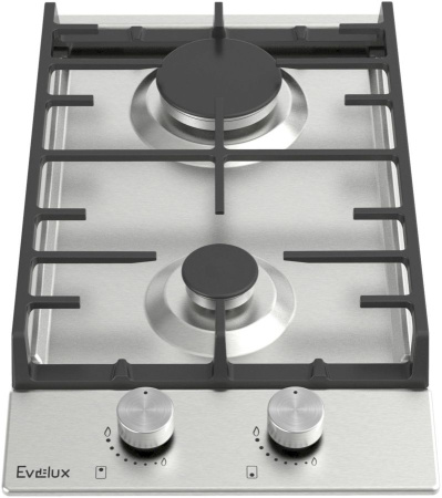 Фото Газовая варочная поверхность Evelux HEG 300 X, нержавеющая сталь на polka39.ru