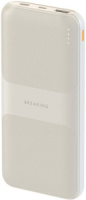 Фото Внешний аккумулятор Breaking P204, USB-A + USB-C, 10 000 mAh (Бежевый) на polka39.ru