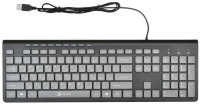 Фото Клавиатура Оклик 480M черный/серый USB slim Multimedia на polka39.ru