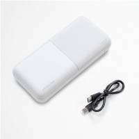 Фото Внешний аккумулятор Breaking P202, 2USB-A, 20 000 mAh, 2.1A, 10W (Белый) на polka39.ru