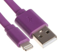 Фото Кабель Maxvi MC-03F фиолетовый USB-A-Lightning, 2A на polka39.ru