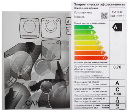 Фото Стиральная машина Candy Aquamatic AQUE 1043DR-07 (TD0052428RU) на polka39.ru