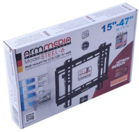 Фото Кронштейн для телевизора Arm Media Steel-6 15"-47" черный на polka39.ru