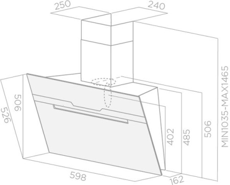 Фото Вытяжка каминная Elica MAJESTIC BL/A/60 на polka39.ru