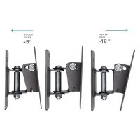 Фото Кронштейн для телевизора Kromax Optima-102 10"-32" Наклонн-поворотный на polka39.ru