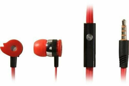 Фото Гарнитура Оклик HS-S-210, красный на polka39.ru