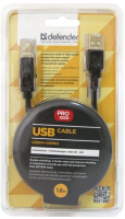 Фото Кабель USB 2.0 AM-BM Defender USB04-06PRO 1,8м на polka39.ru
