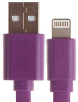 Фото Кабель Maxvi MC-03F фиолетовый USB-A-Lightning, 2A на polka39.ru