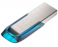 Фото USB Flash SanDisk USB3.0 Flash Drive 32Gb Ultra Flair (SDCZ73-032G-G46B), серебристый/голубой на polka39.ru