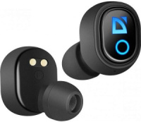 Фото Беспроводные TWS наушники с микрофоном Defender Twins 639 черный (63639) на polka39.ru