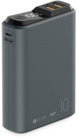 Фото Портативный аккумулятор Olmio QS-10 (039186), 10000mAh, 18W, LCD, темно-серый на polka39.ru