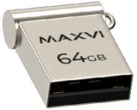 Фото USB Flash Drive 64Gb Maxvi metallic silver (FD64GBUSB20C10MM) на polka39.ru