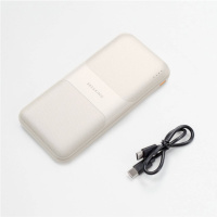 Фото Внешний аккумулятор Breaking P204, USB-A + USB-C, 10 000 mAh (Бежевый) на polka39.ru