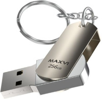 Фото USB Flash Drive 32Gb Maxvi metallic silver (FD32GBUSB20C10MM) на polka39.ru