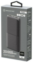 Фото Внешний аккумулятор Breaking P202, 2USB-A, 20 000 mAh, 2.1A, 10W (Черный) на polka39.ru