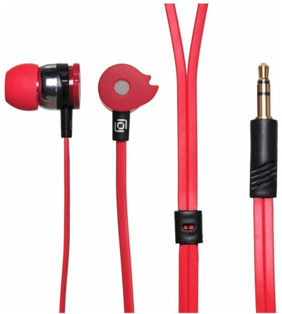 Фото Наушники Оклик HP-S-210 красный проводные на polka39.ru