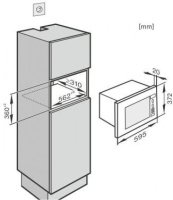 Фото Встраиваемая микроволновая печь Miele M 2230 OBSW (черный) на polka39.ru