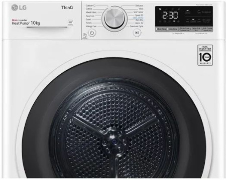 Фото Сушильная машина с тепловым насосом LG RH10V9AV4W на polka39.ru