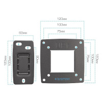 Фото Кронштейн для телевизора Kromax Optima-102 10"-32" Наклонн-поворотный на polka39.ru