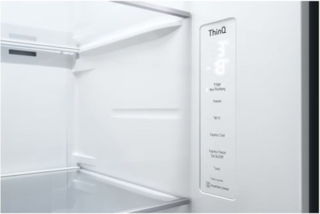 Фотография Холодильник Side by Side LG GSLV71MCLE Чёрный на polka39.ru