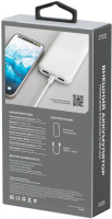 Фото Внешний аккумулятор Breaking P201, 2USB-A, 10 000 mAh, 2.1A, 10W (Белый) на polka39.ru