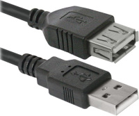 Фото Кабель USB 2.0 AM-AF Defender USB02-06 1,8м на polka39.ru